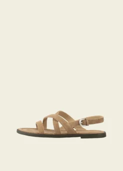 Sandales en cuir certifié | beige