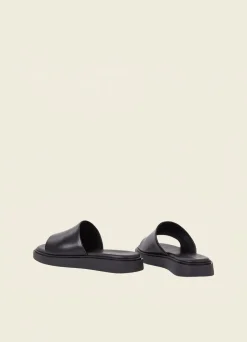 Sandales en cuir certifié | noir "connie noir"