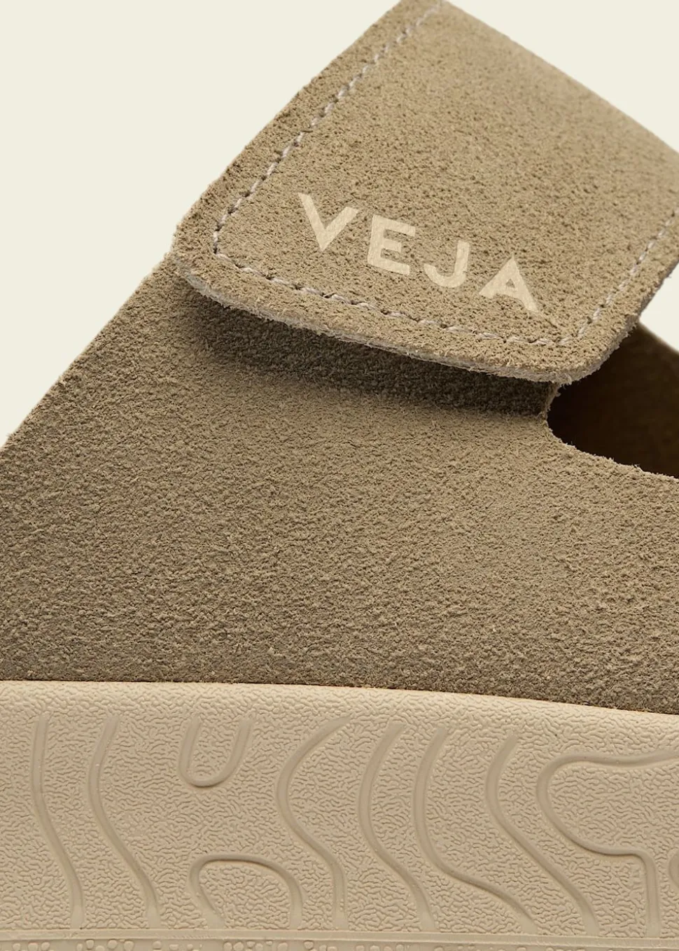 Sandales en cuir suède | beige "etna - taupe_almond"