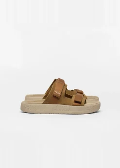 Sandales en cuir suède | marron "arpoador - tent_cognac"