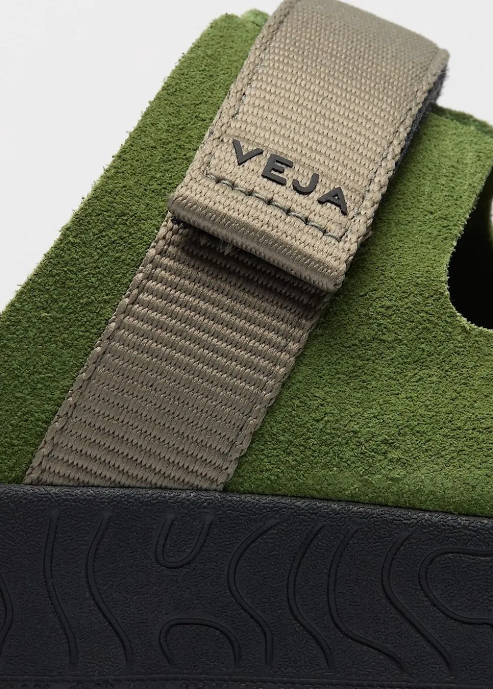Sandales en cuir suède | vert "arpoador - militar_kaki_black"