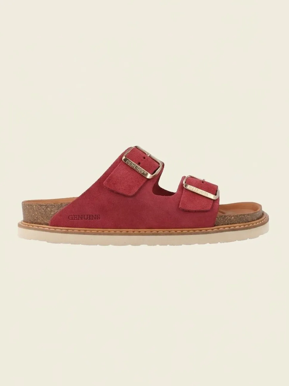 Sandales roses en cuir certifié - rose "hawaii velour cirera"