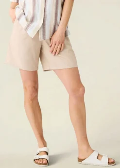 Short ample en ecovero et lin | écru 