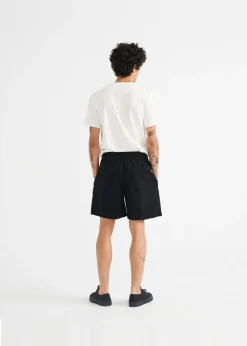 Short ample léger en coton bio | noir "black henry shorts"