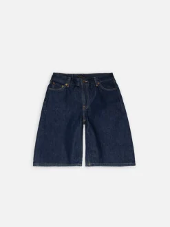 Short bermuda denim en coton bio | bleu 