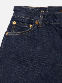 Short bermuda denim en coton bio | bleu 