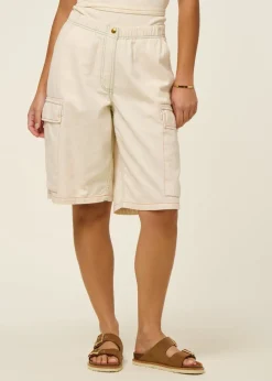 Short bermuda en coton bio | écru "treve"