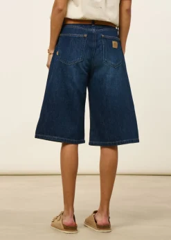 Short bermuda en coton bio et recyclé | bleu foncé 