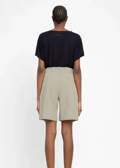 Short bermuda en coton bio | gris clair 