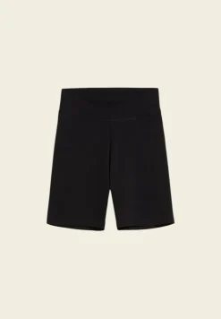 Short biker noir en coton bio - nedaa solid black