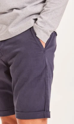 Short chino en coton bio | marine 