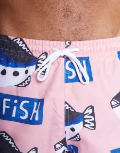 Short de bain en matières recyclées | rose 