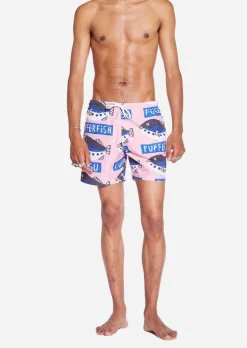 Short de bain en matières recyclées | rose 
