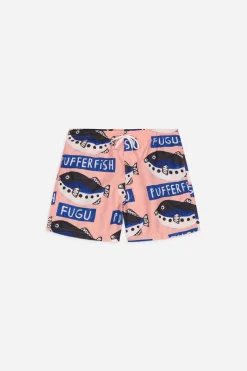 Short de bain en matières recyclées | rose 