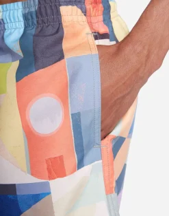 Short de bain en matières recyclées | multicolore 