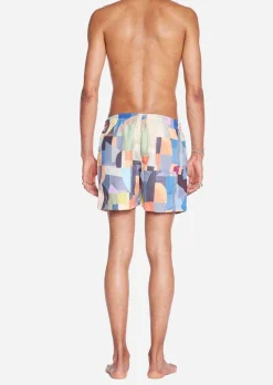 Short de bain en matières recyclées | multicolore 