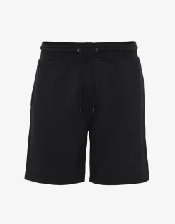 Short de jogging en coton bio | noir "deep black"