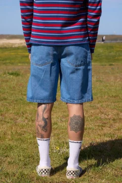 Short denim en coton bio | bleu 