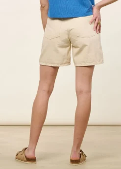 Short denim en coton bio non teinté | écru "sheaari - undyed"