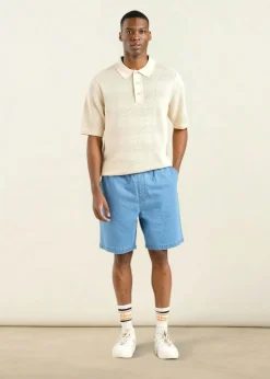 Short denim léger en coton bio | bleu clair "vejle denim light blue"