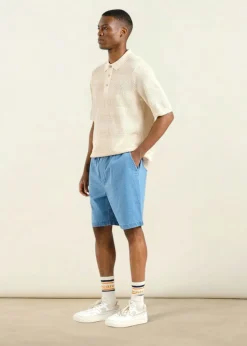 Short denim léger en coton bio | bleu clair
