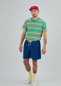 Short en coton bio | bleu 