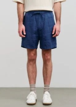 Short en coton bio | bleu "relaxed shorts organic cotton - ocean blue"
