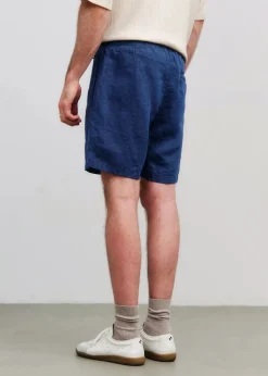 Short en coton bio | bleu 