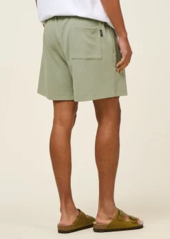 Short en coton bio piqué | vert 