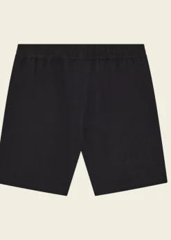 Short en ecovero et lin | noir 