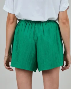 Short en lin et ecovero | vert 