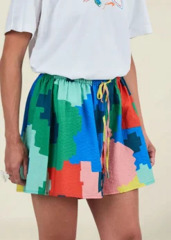 Short en seersucker coton bio et lyocell 