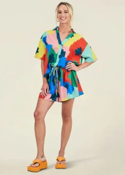 Short en seersucker coton bio et lyocell 