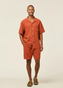 Short léger en coton bio | orange 