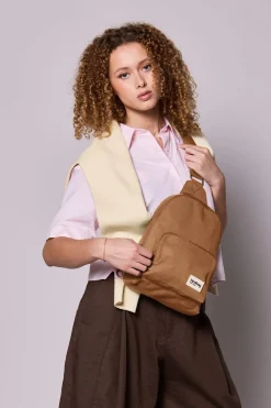 Sling bag en coton bio | cannelle 