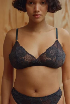Soutien-gorge en matières recyclés | noir "raphaelle"