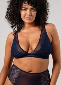 Soutien-gorge en polyamide recyclé | bleu 