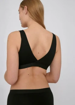 Soutien-gorge en tencel | noir "lite basic bralette black"