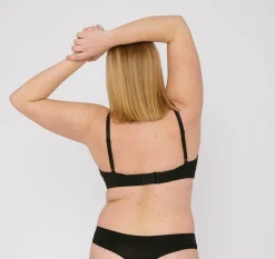 Soutien-gorge triangle en coton bio | noir 