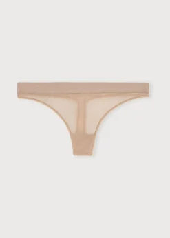 String en matière recyclée | marron 