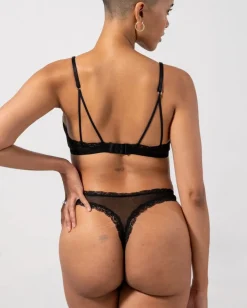 String en matière recyclée | noir 