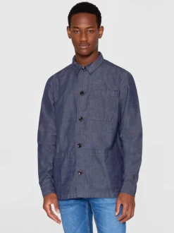 Surchemise en coton bio | bleu 