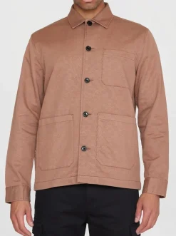 Surchemise en sergé de coton bio | marron 