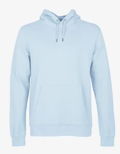 Sweat à capuche en coton bio | bleu 