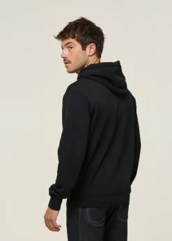 Sweat à capuche en coton bio | noir 