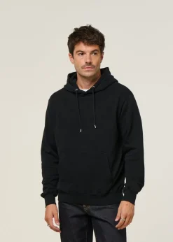 Sweat à capuche en coton bio | noir 