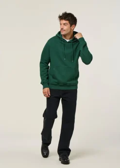 Sweat à capuche en coton bio | vert "emerald green"