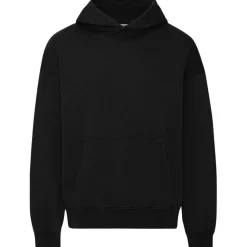 Sweat à capuche oversize en coton bio | noir "deep black"