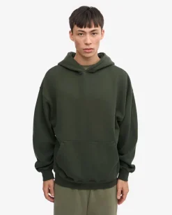 Sweat à capuche oversize en coton bio | vert 