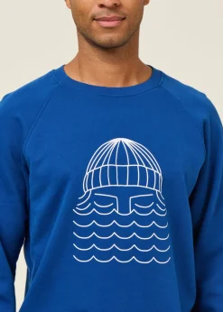 Sweat en coton bio | bleu 